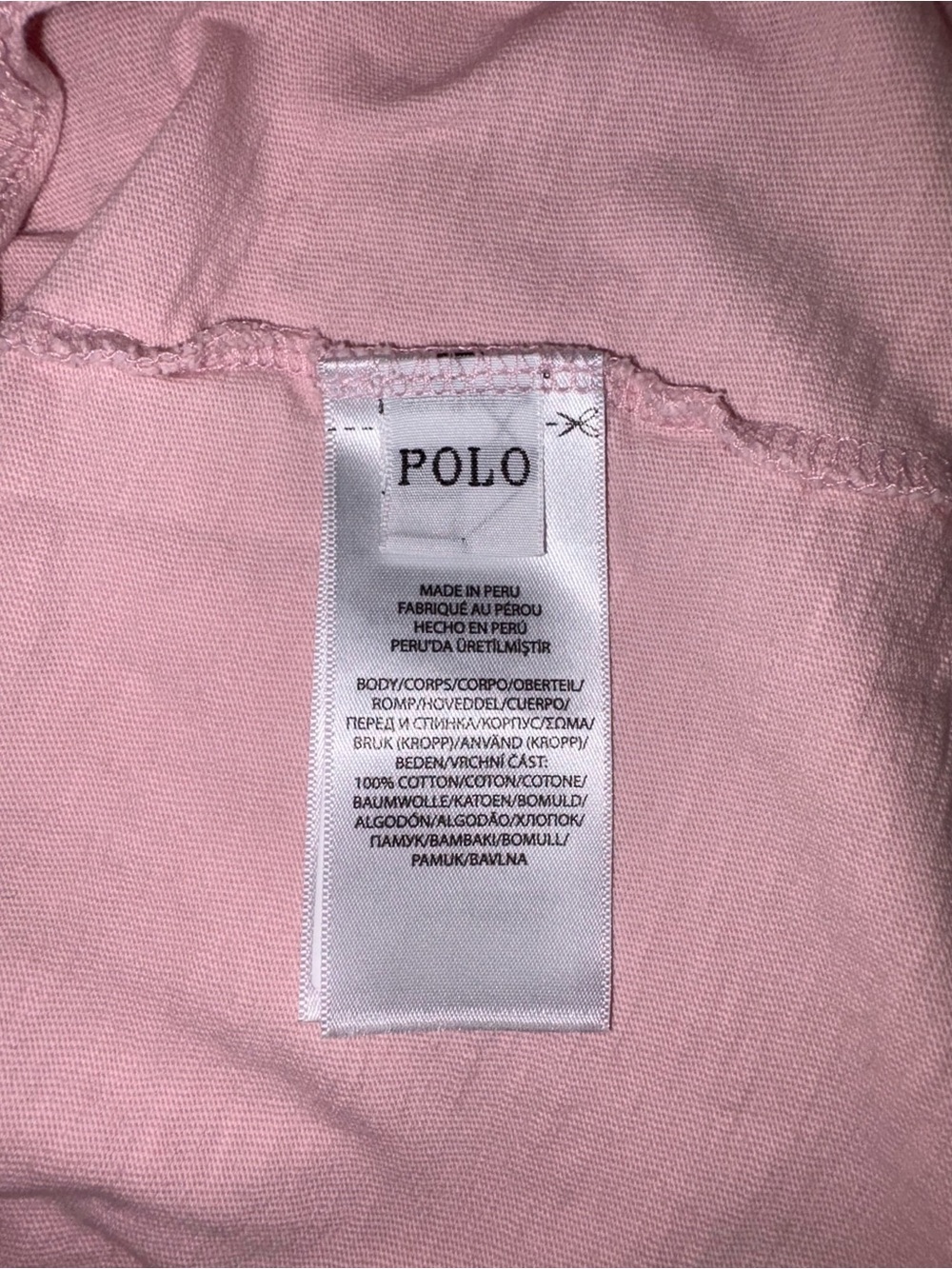 Polo Ralph Lauren  Women’s Big Pony Graphic Tee Pink Blue Logo T-Shirt - XL - Picture 9 of 14